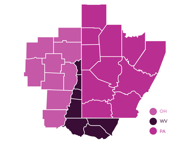 Appalachia Partnership Initiative Map