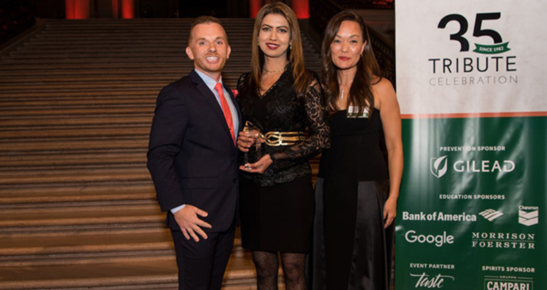 SF AIDS Foundation presents award to chevron